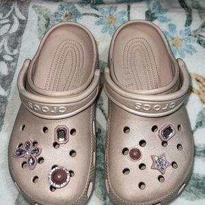 Kid’s CROCS Pink Clogs with Decorative Charms